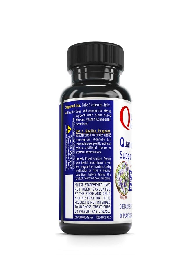 Quantum Nutrition Labs Quantum Bone Health - Bone Health Vitamins, Bone Strength Supplement for Women and Men, Organic Calcium Supplement with Fermented Vitamin K2, Bone Health Support - 90 Capsules - Image 3